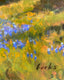 Original art for sale at UGallery.com | Sunny Blues by David Forks | $475 | acrylic painting | 8' h x 10' w | thumbnail 4