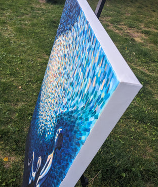 Enlighted by Diana Elena Chelaru |  Side View of Artwork 