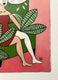 Original art for sale at UGallery.com | Flamingo Chair by Diana Rosa | $1,175 | acrylic painting | 30' h x 22' w | thumbnail 2