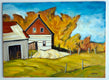 Original art for sale at UGallery.com | Fall Colors, Berks County, Pennsylvania by Doug Cosbie | $350 | oil painting | 9.5' h x 13' w | thumbnail 3