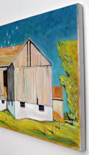 Pennsylvania Dairy Barn by Doug Cosbie |  Side View of Artwork 