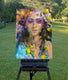 Original art for sale at UGallery.com | Blossoming Dreamer by Dowa Hattem | $1,250 | oil painting | 31.4' h x 23.6' w | thumbnail 3