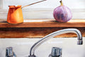 Original art for sale at UGallery.com | Kitchen Sink Gallery by Dwight Smith | $425 | watercolor painting | 9' h x 12' w | thumbnail 4