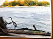 Original art for sale at UGallery.com | Morning Heron by Dwight Smith | $525 | watercolor painting | 12' h x 16' w | thumbnail 2