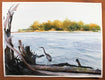 Original art for sale at UGallery.com | Morning Heron by Dwight Smith | $525 | watercolor painting | 12' h x 16' w | thumbnail 3