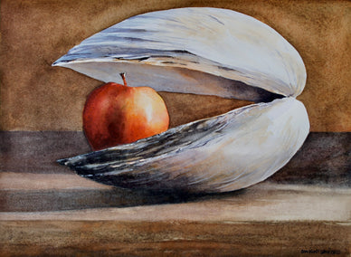 watercolor painting by Dwight Smith titled Pie Shell