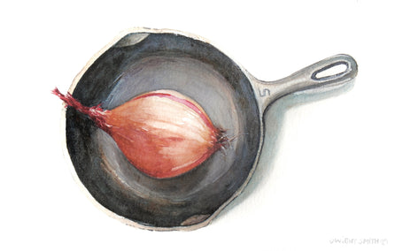 watercolor painting by Dwight Smith titled No. 5 with Shallot