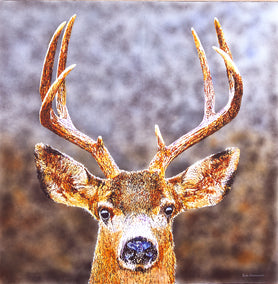 acrylic painting by Emil Morhardt titled Big Deer