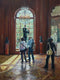 Original art for sale at UGallery.com | Sunday with Rodin by Faye Vander Veer | $1,675 | oil painting | 16' h x 12' w | thumbnail 1