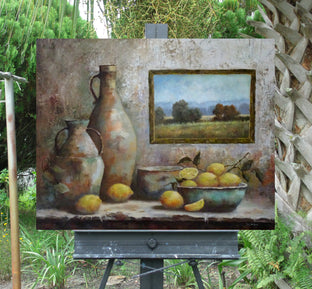 The Old Lemon Bowl by Gail Greene |  Context View of Artwork 