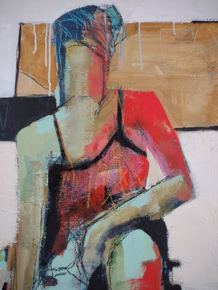 Figure in Landscape by Gail Ragains |   Closeup View of Artwork 