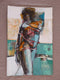 Original art for sale at UGallery.com | In Her Thoughts by Gail Ragains | $1,150 | mixed media artwork | 34' h x 22' w | thumbnail 3