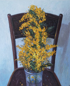 oil painting by Galya Popova titled Mimosa