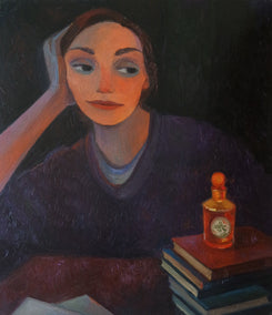 oil painting by Galya Popova titled Silence