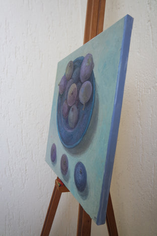 Still Life with Figs by Galya Popova |  Side View of Artwork 