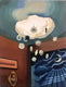 Original art for sale at UGallery.com | Indoor Cloud by Hadley Northrop | $375 | oil painting | 9' h x 7' w | thumbnail 1