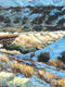 Original art for sale at UGallery.com | Tracks to Lamy in Early Spring by Heather Foster | $2,100 | acrylic painting | 18' h x 18' w | thumbnail 4