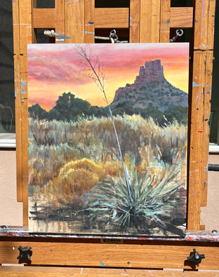 Sedona Sunset with Yucca by Heather Foster |  Context View of Artwork 