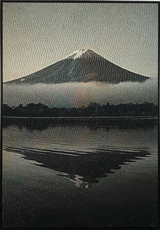 Mt. Fuji Sonification (Soft Synesthesia) by Jack R. Mesa |   Closeup View of Artwork 