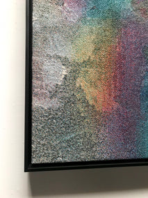 fiber artwork by Jack R. Mesa titled Salt Flat Sonification (Color Distortion)