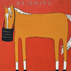 acrylic painting by Jaime Ellsworth titled Palomino