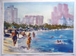 Original art for sale at UGallery.com | Fort Lauderdale Beach, Florida by James Nyika | $975 | watercolor painting | 22' h x 30' w | thumbnail 3