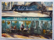 Original art for sale at UGallery.com | Le Bistrot Vivienne by James Nyika | $975 | watercolor painting | 22' h x 30' w | thumbnail 3