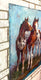 Original art for sale at UGallery.com | Two's Company by Jan Fontecchio Perley | $1,600 | oil painting | 36' h x 24' w | thumbnail 2