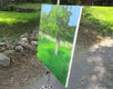 Original art for sale at UGallery.com | Trees in Sunlight by Janet Dyer | $975 | acrylic painting | 20' h x 20' w | thumbnail 2