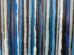 Original art for sale at UGallery.com | Blue Triple Stripes by Janet Hamilton | $950 | oil painting | 20' h x 20' w | thumbnail 4