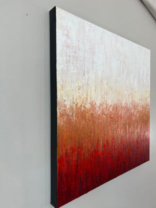 Red Landscape by Janet Hamilton |  Side View of Artwork 