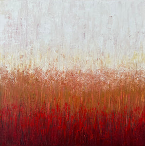 oil painting by Janet Hamilton titled Red Landscape