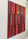 Original art for sale at UGallery.com | Red/Black Triple Stripes by Janet Hamilton | $1,575 | oil painting | 30' h x 24' w | thumbnail 2