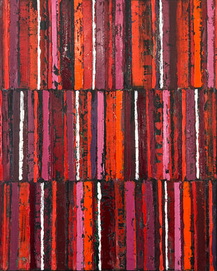 Red/Black Triple Stripes by Janet Hamilton |  Artwork Main Image 