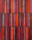 Original art for sale at UGallery.com | Red/Black Triple Stripes by Janet Hamilton | $1,575 | oil painting | 30' h x 24' w | thumbnail 1