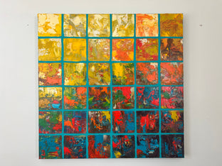 Sunset Squares by Janet Hamilton |  Context View of Artwork 