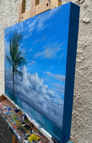 Caribbean Sky by Jay Jensen |  Side View of Artwork 