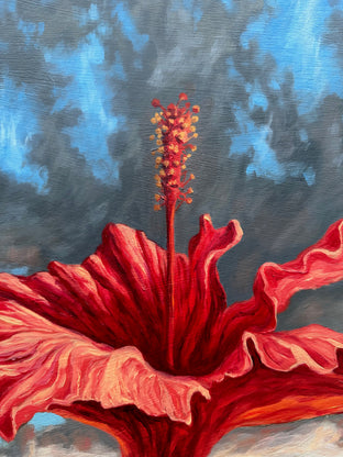 Hibiscus Sunset by Jay Jensen |   Closeup View of Artwork 