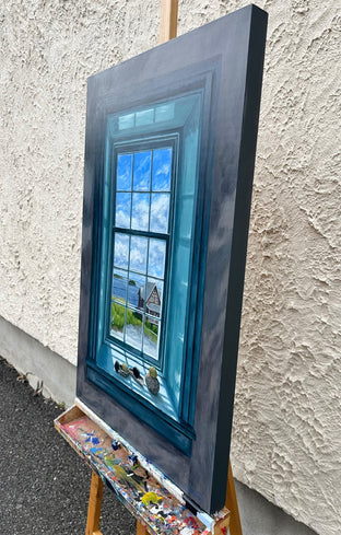 Lubec Window by Jay Jensen |  Side View of Artwork 