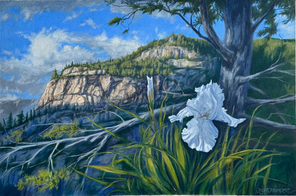 oil painting by Jay Jensen titled Western Iris