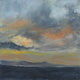 Original art for sale at UGallery.com | Island Sunset by Jenn Williamson | $425 | acrylic painting | 12' h x 12' w | thumbnail 1