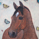 Original art for sale at UGallery.com | Kintsugi Horse-Metamorphosis by Jennifer Ross | $950 | mixed media artwork | 24' h x 24' w | thumbnail 4