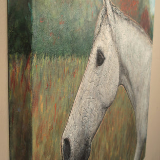 Kintsugi Horse - The Beautiful Changes by Jennifer Ross |  Side View of Artwork 