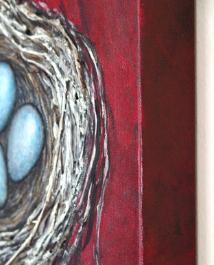 The Heart Shaped Nest by Jennifer Ross |  Side View of Artwork 