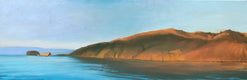 Original art for sale at UGallery.com | Sunrise, Port San Luis by Jesse Aldana | $800 | oil painting | 10' h x 30' w | thumbnail 1