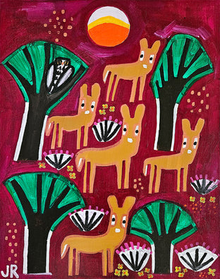 Yellow Springs Deer Family by Jessica JH Roller |  Artwork Main Image 