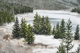 Gallatin Range by Jill Poyerd |   Closeup View of Artwork 