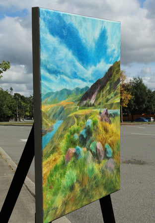 In the Country by Jo Galang |  Side View of Artwork 