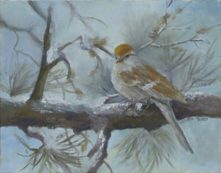 Chipping Sparrow in Early Winter by Joanie Ford |  Artwork Main Image 