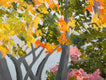 Original art for sale at UGallery.com | Beech Trees and Friend by JoAnn Golenia | $1,125 | acrylic painting | 18' h x 30' w | thumbnail 4